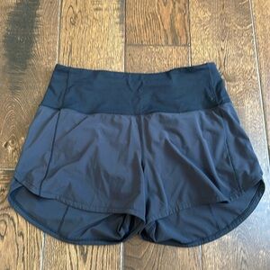 Women’s Lululemon speed up high rise running shorts size 6 black